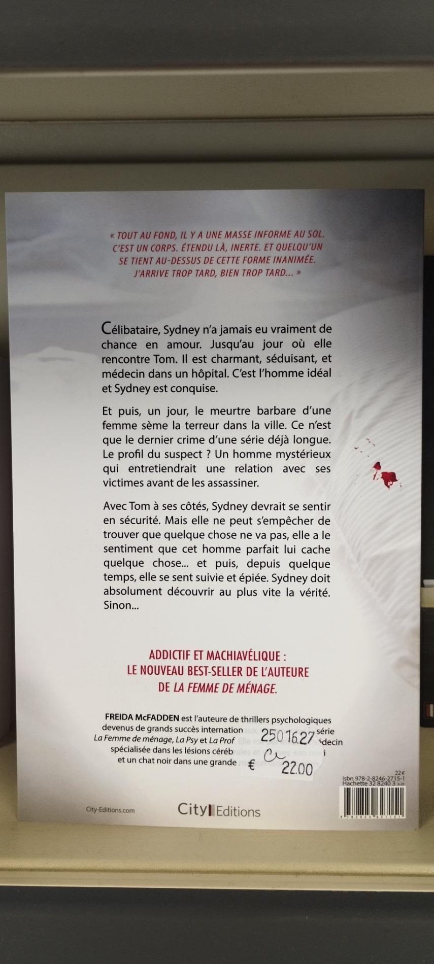 Freida McFadden, son nouveau thriller psychologique